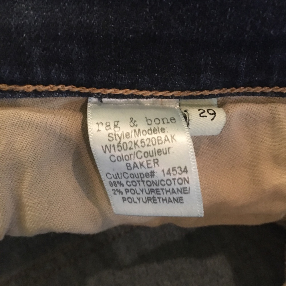 Rag & Bone Skinny Limited Edition Heart Trending Low Rise Ankle Jeans - Picture 4 of 9